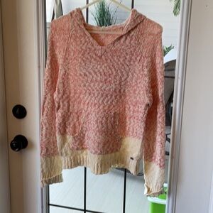 Cozy Pink and Cream Women's Sweater